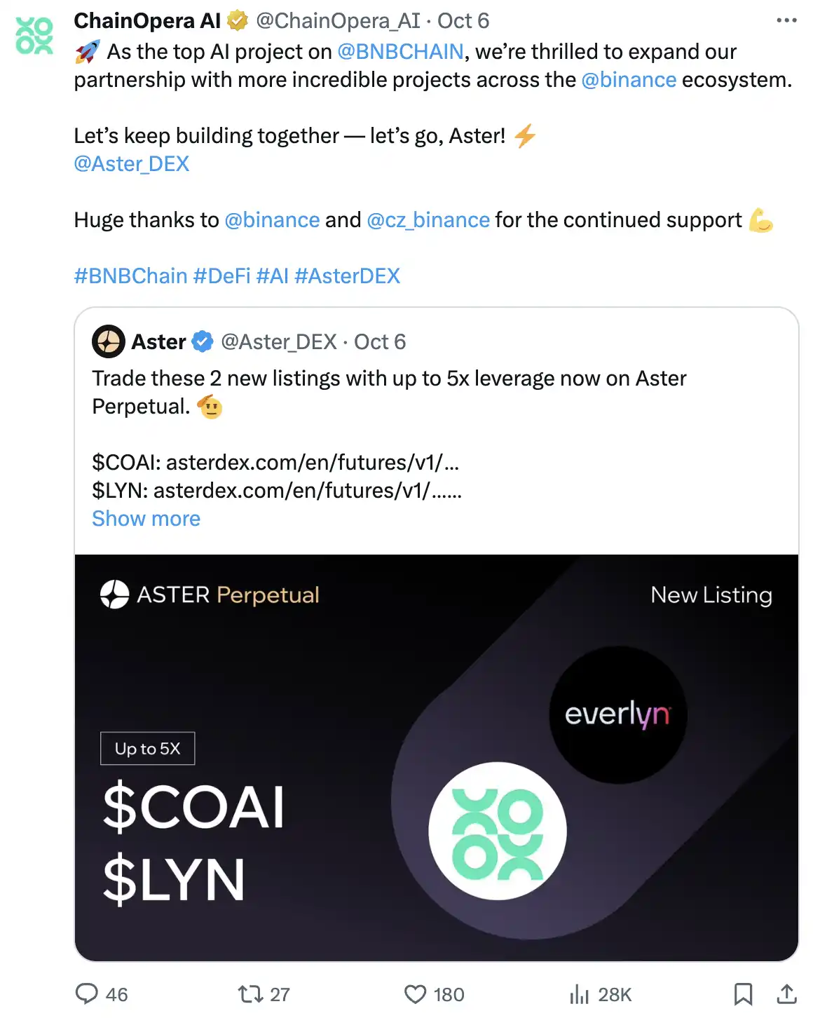 揭秘 ChainOpera AI 爆红背后的逻辑：精准踩中周期，FDV 超过 40 亿美元